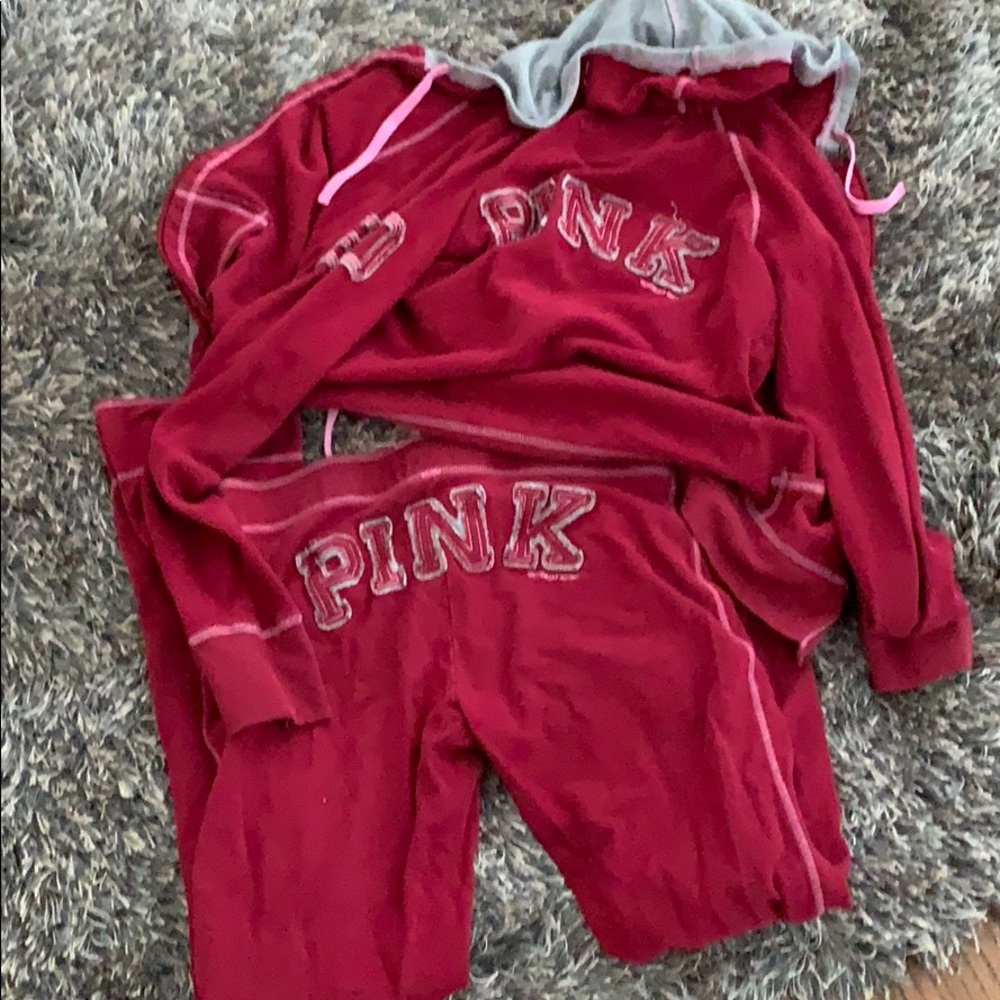 Small pink sweatsuit